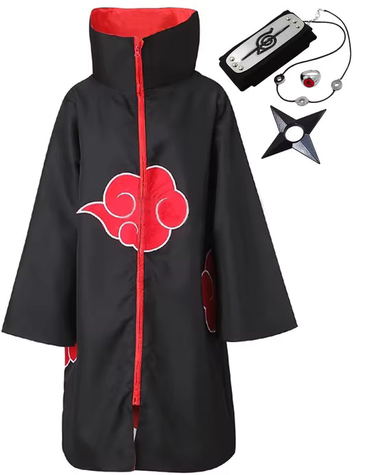 Akatsuki Uchiha Itachi Cloak For Kids And Adult